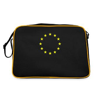EU flag - Retro Bag - black/gold - Back