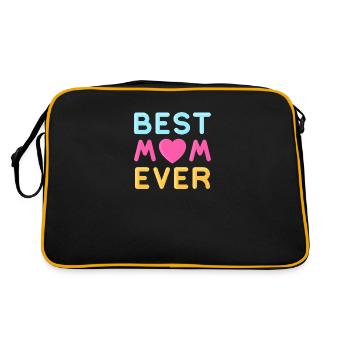 Best mom 24 - Retro Tasche - Schwarz/Gold - Hinten