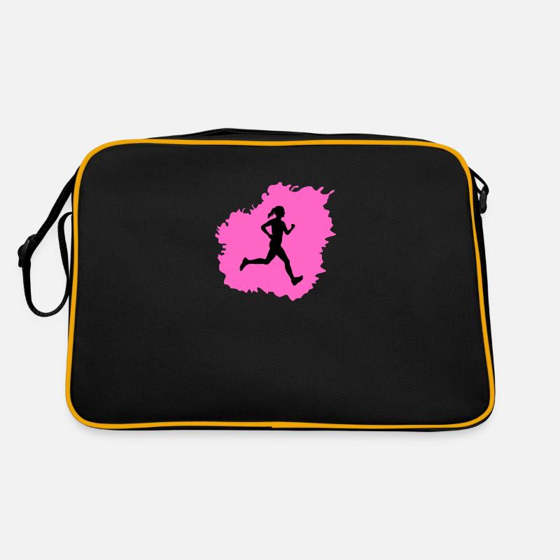 Joggen Laufen Jogger Jogging Marathon Geschenk Retro Tasche