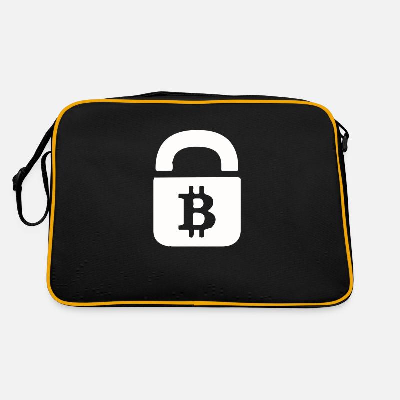 Bitcoin block - Sac Retro - noir/or