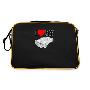 I love my SLK - Retro Bag - black/gold - Back