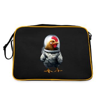 Poulet astronaute - Sac Retro - noir/or - Dos