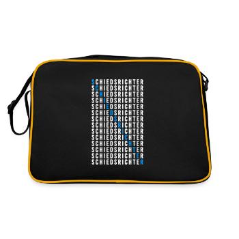 Schiedsrichter - Retro Tasche - Schwarz/Gold - Hinten