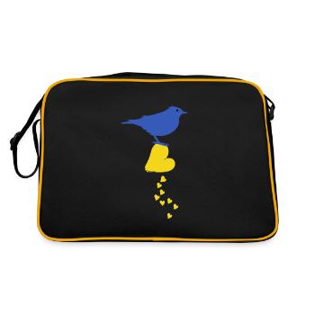 ukraine peace kiev stand with ukraine mariupol - Retro Bag - black/gold - Back