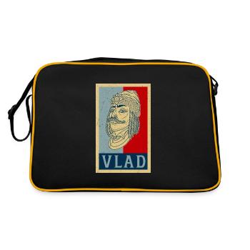 Vlad Tepes Dracula Vampire Romania Saying - Retro Bag - black/gold - Back