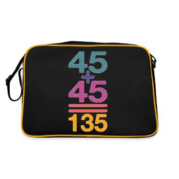45 + 45 = 135 32 - Sac Retro - noir/or - Dos