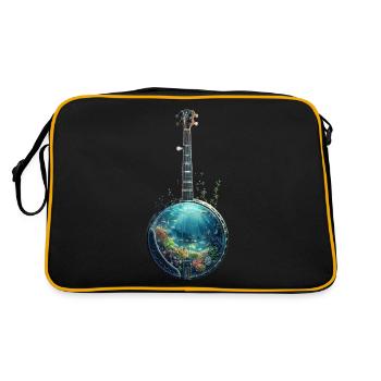 Banjo de poisson - Sac Retro - noir/or - Dos
