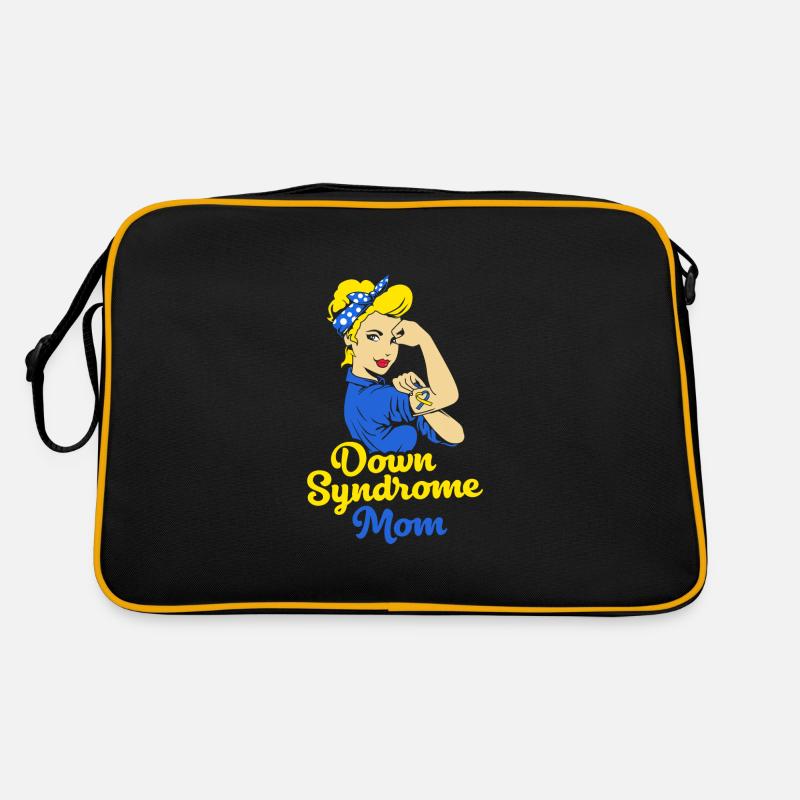 Down Syndrom T21 Chromosom Trisomie Mutter Mama Retro Tasche