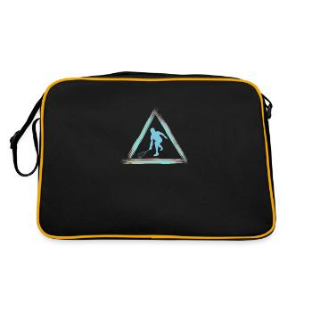 Squash - Retro Tasche - Schwarz/Gold - Hinten