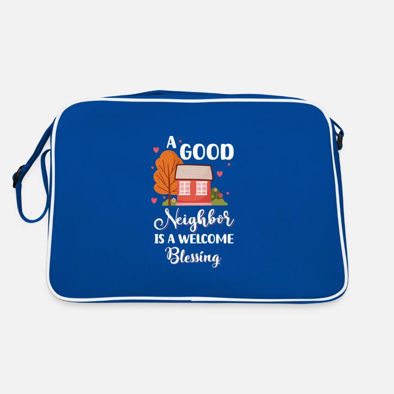 Nachbarschaft Freunde Humor Alkohol Retro Tasche