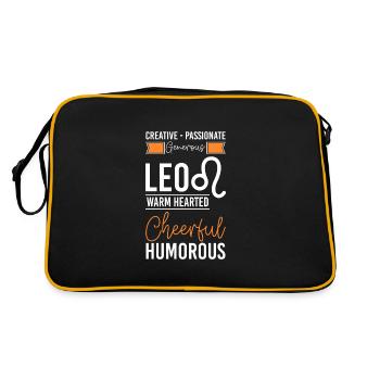 Étoile de la constellation du Lion - Sac Retro - noir/or - Dos