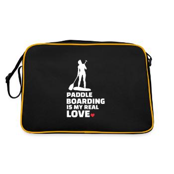J’adore le paddleboard - Sac Retro - noir/or - Dos