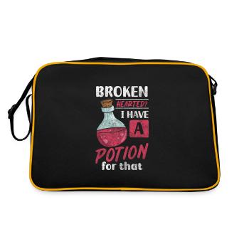 Healing Potion Herbal Medicine Healthy Shaman - Retro Bag - black/gold - Back
