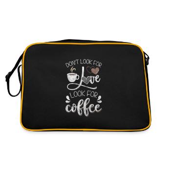 Barista Lait à la caféine - Sac Retro - noir/or - Dos