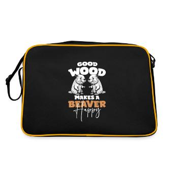 Rodent Tree Trunk Animal Welfare - Retro Bag - black/gold - Back