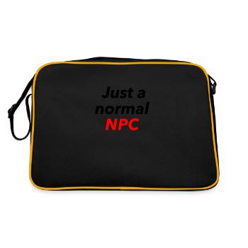 Juste un PNJ normal - Sac Retro - noir/or - Dos