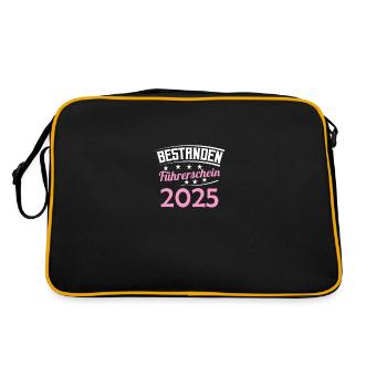Driving License 2025 Driving Test Driving License Test - Retro Bag - black/gold - Back
