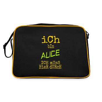 Cadeau pour Alice - Sac Retro - noir/or - Dos