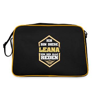 Nickname Leana - Retro Bag - black/gold - Back