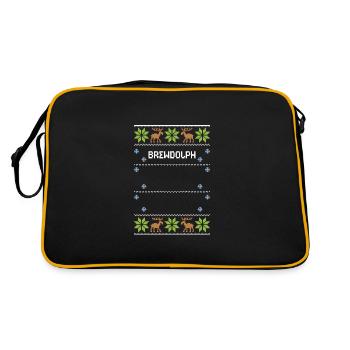 Brewdolph - Ugly Christmas - Retro Bag - black/gold - Back