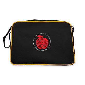 Enseignant suppléant Éducateur scolaire Enseignant - Sac Retro - noir/or - Dos