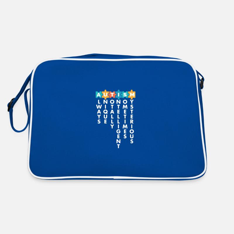Pièce de puzzle du Mois de la sensibilisation à l’autisme Sac Retro
