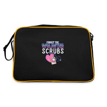 Forget The Glass Slippers This Princess Wears - Retro Tasche - Schwarz/Gold - Hinten