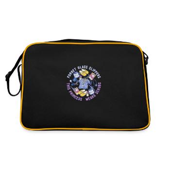 Forget The Glass Slippers This Princess Wears - Retro Tasche - Schwarz/Gold - Hinten