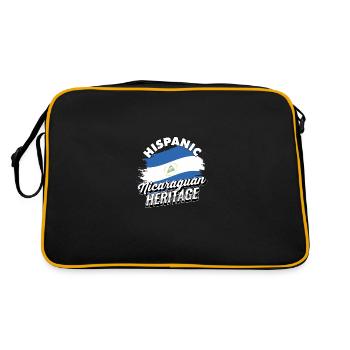Patrimoine hispanique nicaraguayen Patrimoine nicaraguayen - Sac Retro - noir/or - Dos