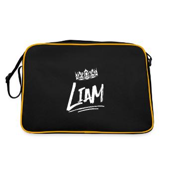 Liam - Retro Bag - black/gold - Back