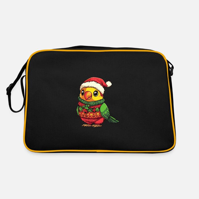 Bande dessinée de Noël perroquet Sac Retro