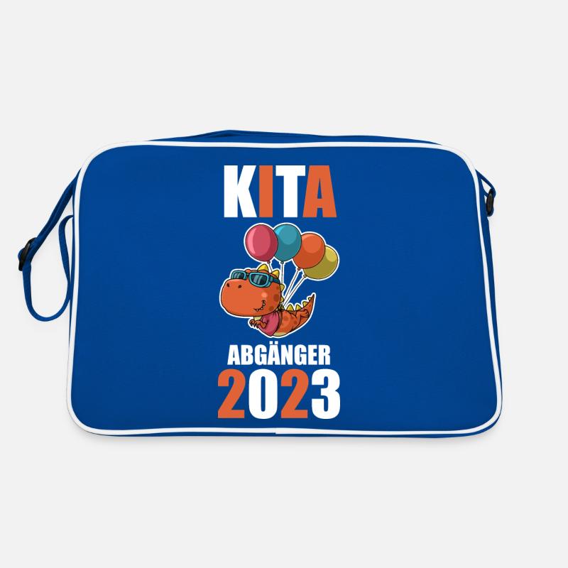 Schulkind 2023 Schulbeginn Dinosaurier Einschulung Retro Tasche