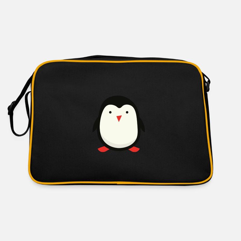 Netter kleiner Pinguin Retro Tasche
