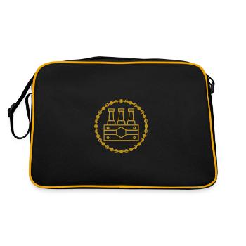 Bière - Mug à bière - Fête - Tente à bière - Festival folklorique - Sac Retro - noir/or - Dos