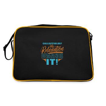 Collectibles My Relaxation Demands It - Retro Bag - black/gold - Back
