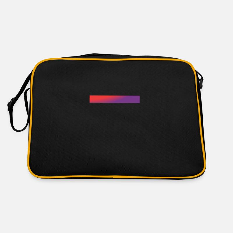 Red & Purple Gradient Bars Retro Bag