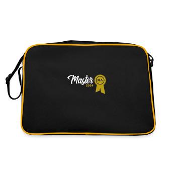 Master 2024 Master's Degree Graduation Graduate - Retro Bag - black/gold - Back
