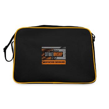 I'm In A Situationship With Meditation Sessions - Retro Bag - black/gold - Back