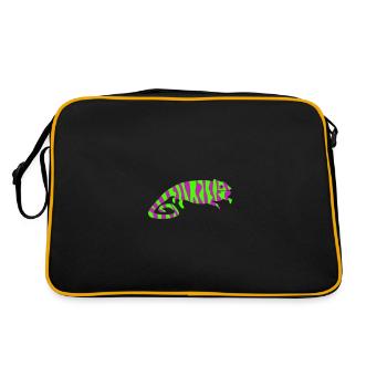Caméléon dans les couleurs de votre choix - Sac Retro - noir/or - Dos