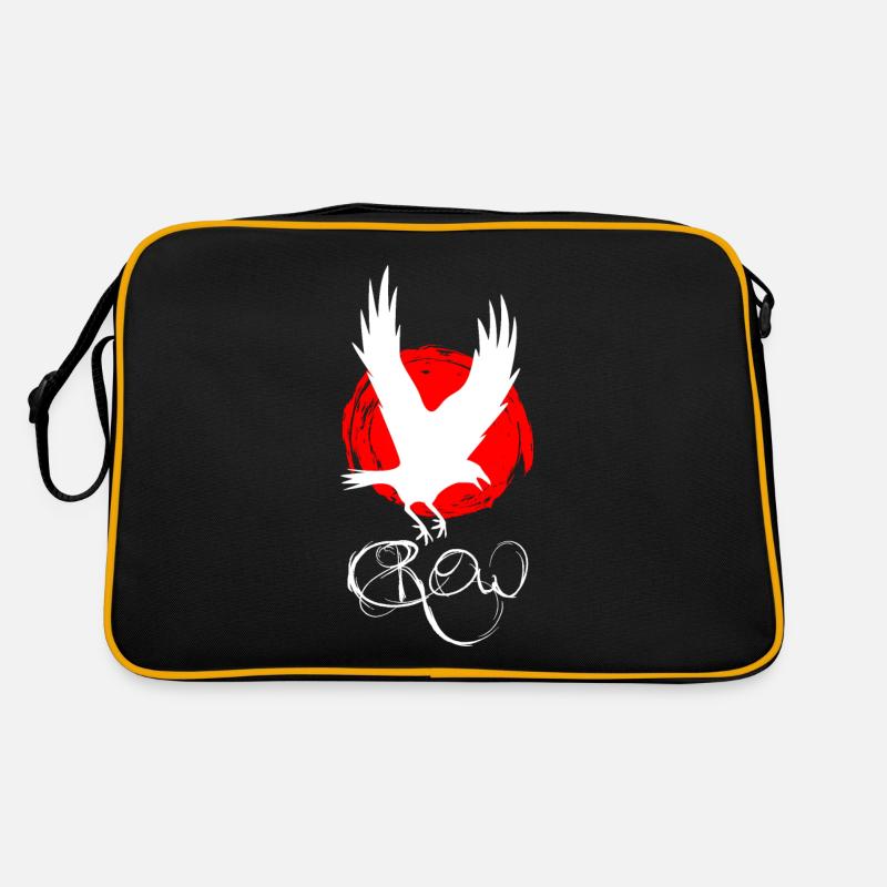 Rabe Krähe Crow Retro Tasche