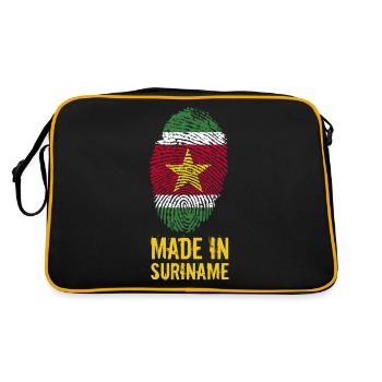 Made In Suriname / Surinam / sranan - Sac Retro - noir/or - Dos