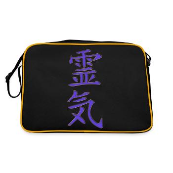 REIKI gold violet - Retro Tasche - Schwarz/Gold - Hinten