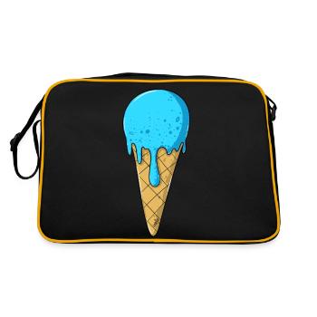 | de crème glacée | de crème glacée bleue Glace - Sac Retro - noir/or - Dos