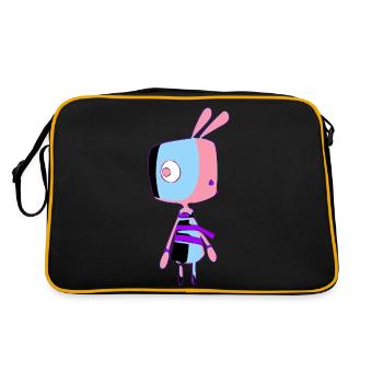 Doko le petit lapin - Sac Retro - noir/or - Dos