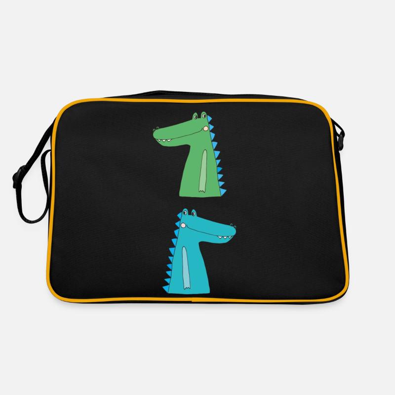 Crocodiles double Retro Bag