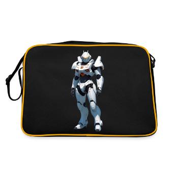 Mech - Retro Tasche - Schwarz/Gold - Hinten
