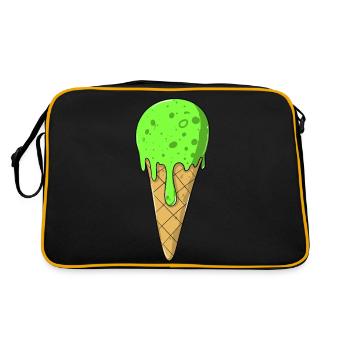 Crème glacée | Glace verte Crème glacée | Glaces - Sac Retro - noir/or - Dos
