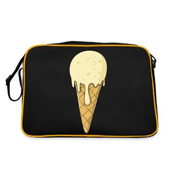 cream | Vanilla Cream | Icecream - Retro Bag - black/gold - Back