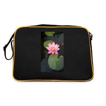 Water lily - Retro Bag - black/gold - Back