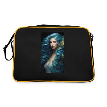 sublime aux cheveux bleu - Sac Retro - noir/or - Dos